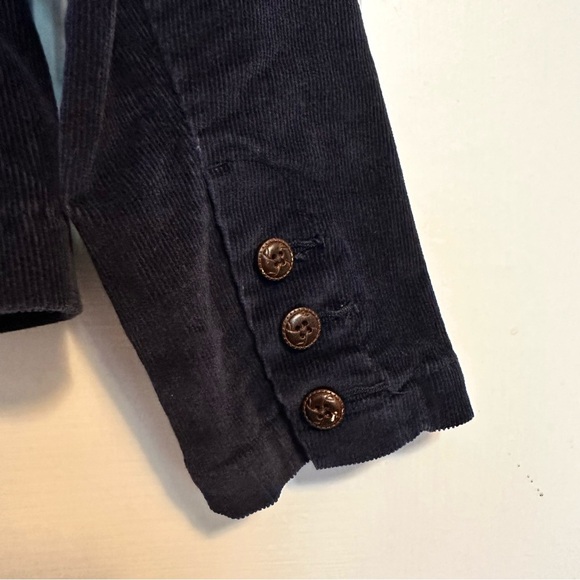 St. John's Bay Women's MP Blue Corduroy‎ Button-Up Jacket Mid-Length Casual - Picture 4 of 6